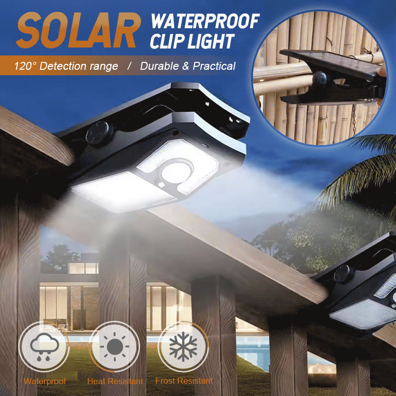 Waterproof Solar Clip Light