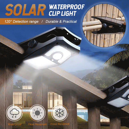 Waterproof Solar Clip Light