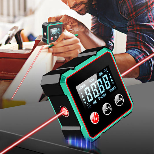 Magnetic Digital Angle Finder with Electronic Laser