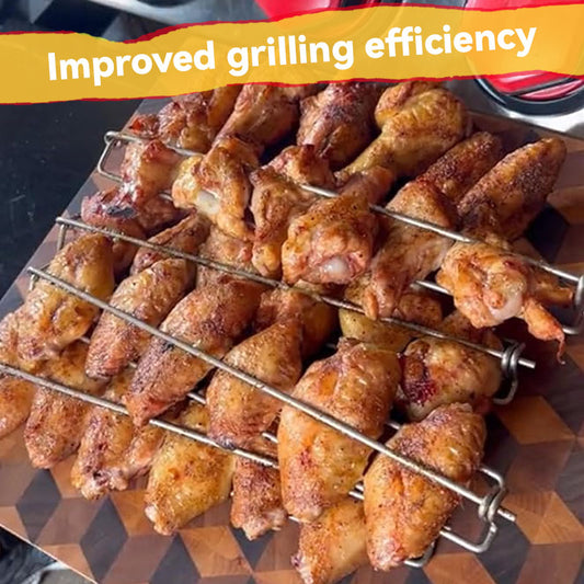🍗Wing Rails Make It Easier To Grill Your Chicken Wings!