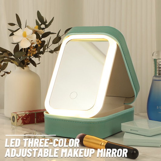 Portable Makeup Organizer With LED Lights