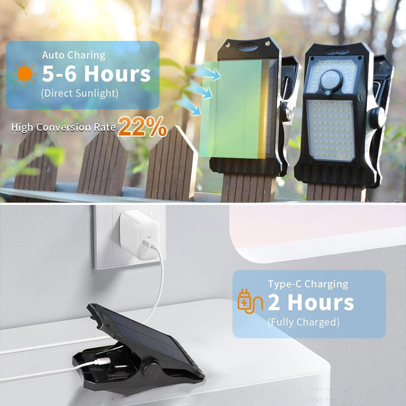Waterproof Solar Clip Light