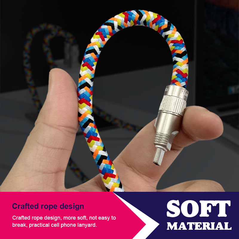 Rechargeable Phone Lanyard 2-in-1 Data Cable