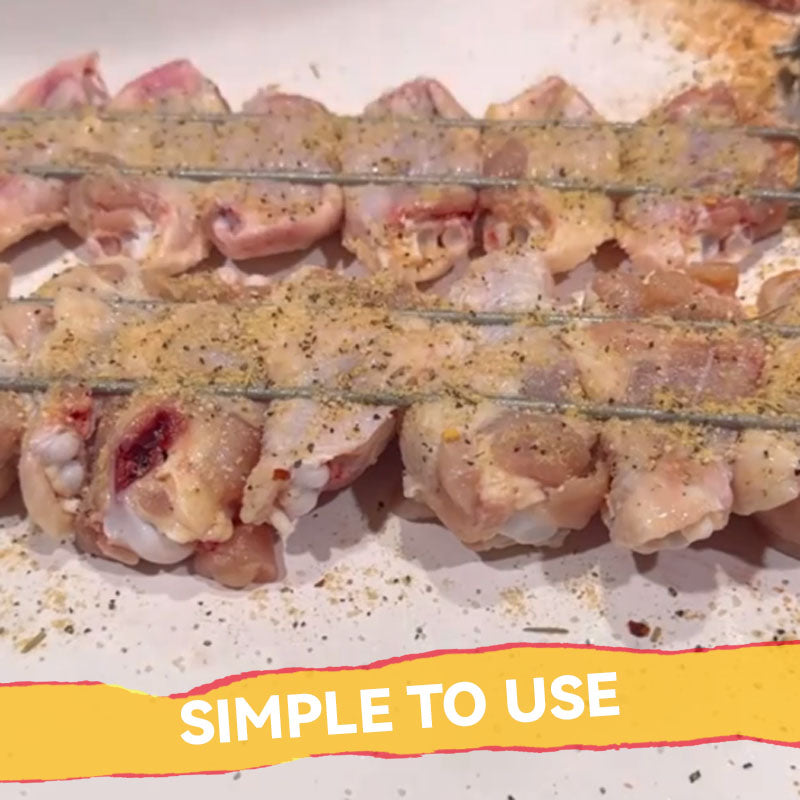 🍗Wing Rails Make It Easier To Grill Your Chicken Wings!