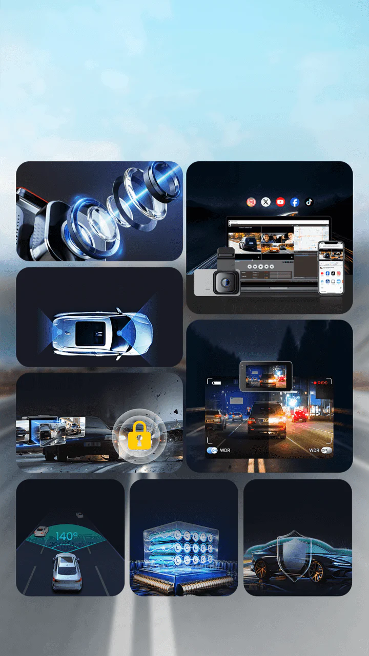 ✨HD Dash Cam with WiFi & GPS