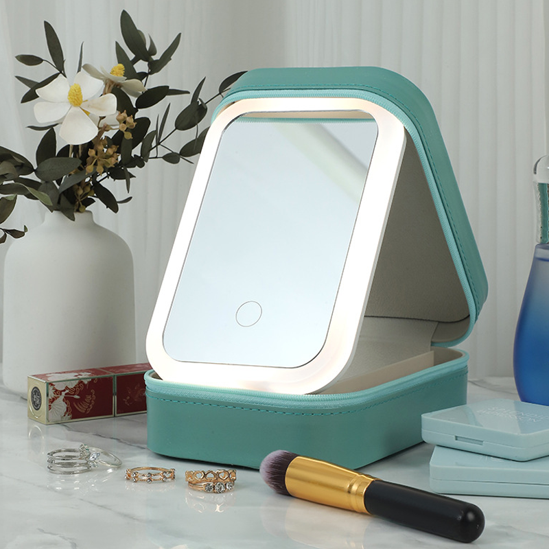 Portable Makeup Organizer With LED Lights