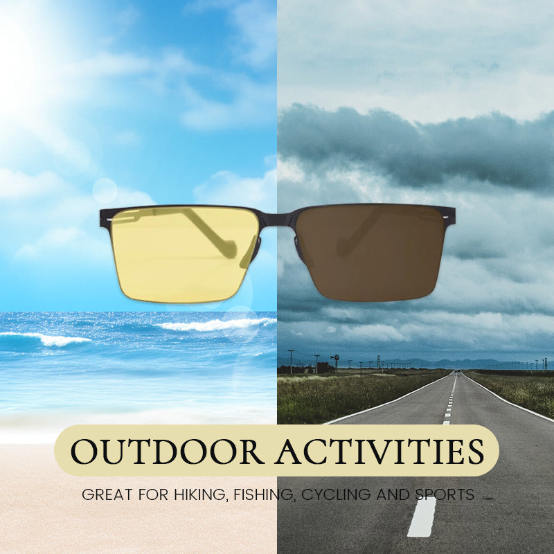 Square Sunglasses for Day and Night Use