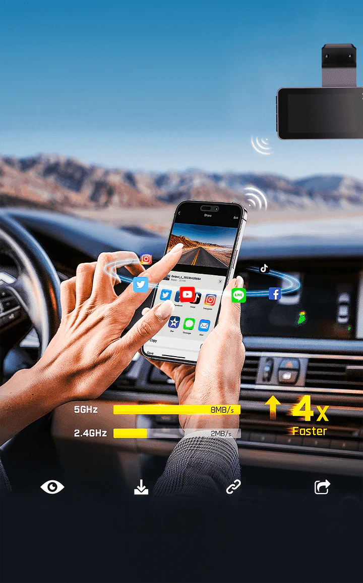 ✨HD Dash Cam with WiFi & GPS