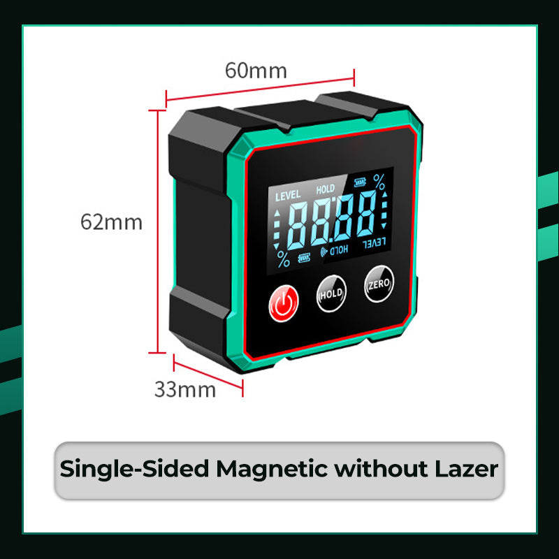 Magnetic Digital Angle Finder with Electronic Laser