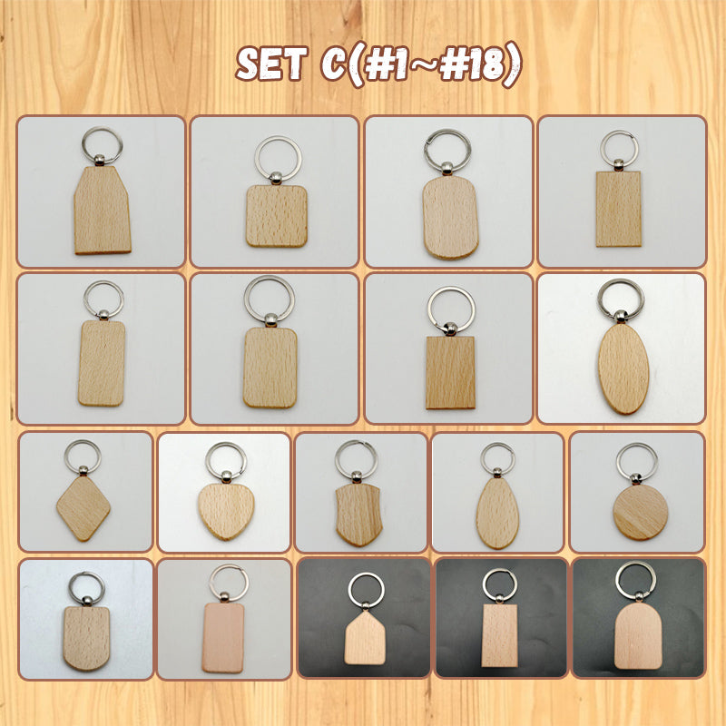 Blank Wooden Keychain