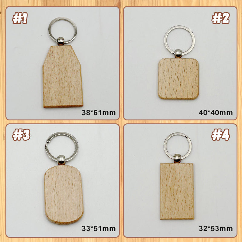 Blank Wooden Keychain