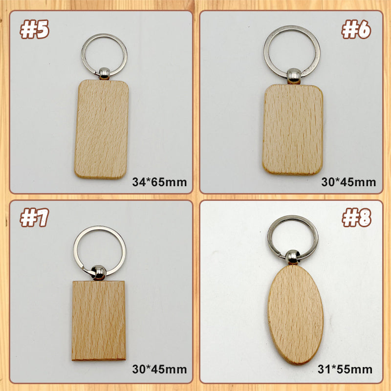 Blank Wooden Keychain