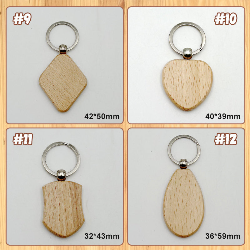 Blank Wooden Keychain