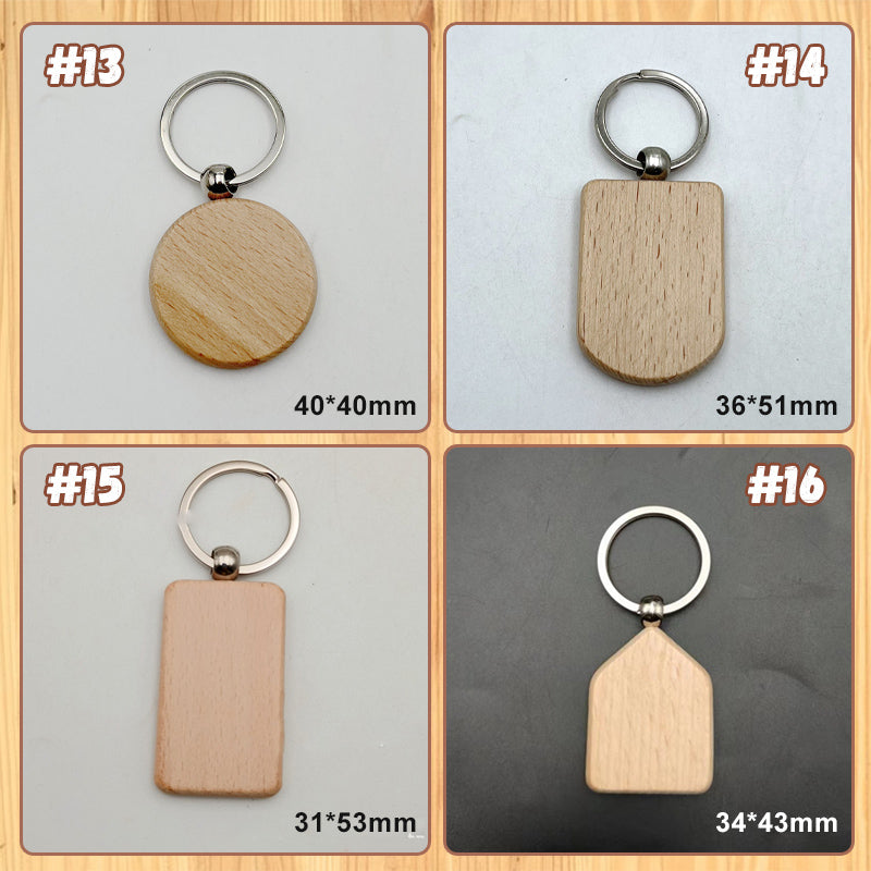 Blank Wooden Keychain