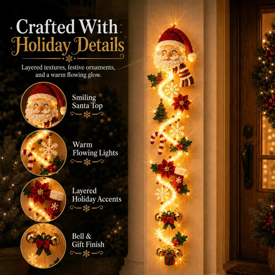 ⏳ Last Day 49% OFF – 🎄 Glowing Christmas Door Hanger | 6 Festive Light Designs✨