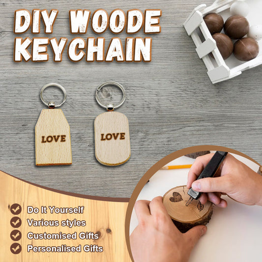 Blank Wooden Keychain